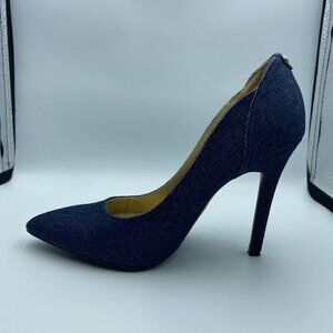 G By Guess Blue Jeans Stiletto Pumps Size 5.5 Brand New